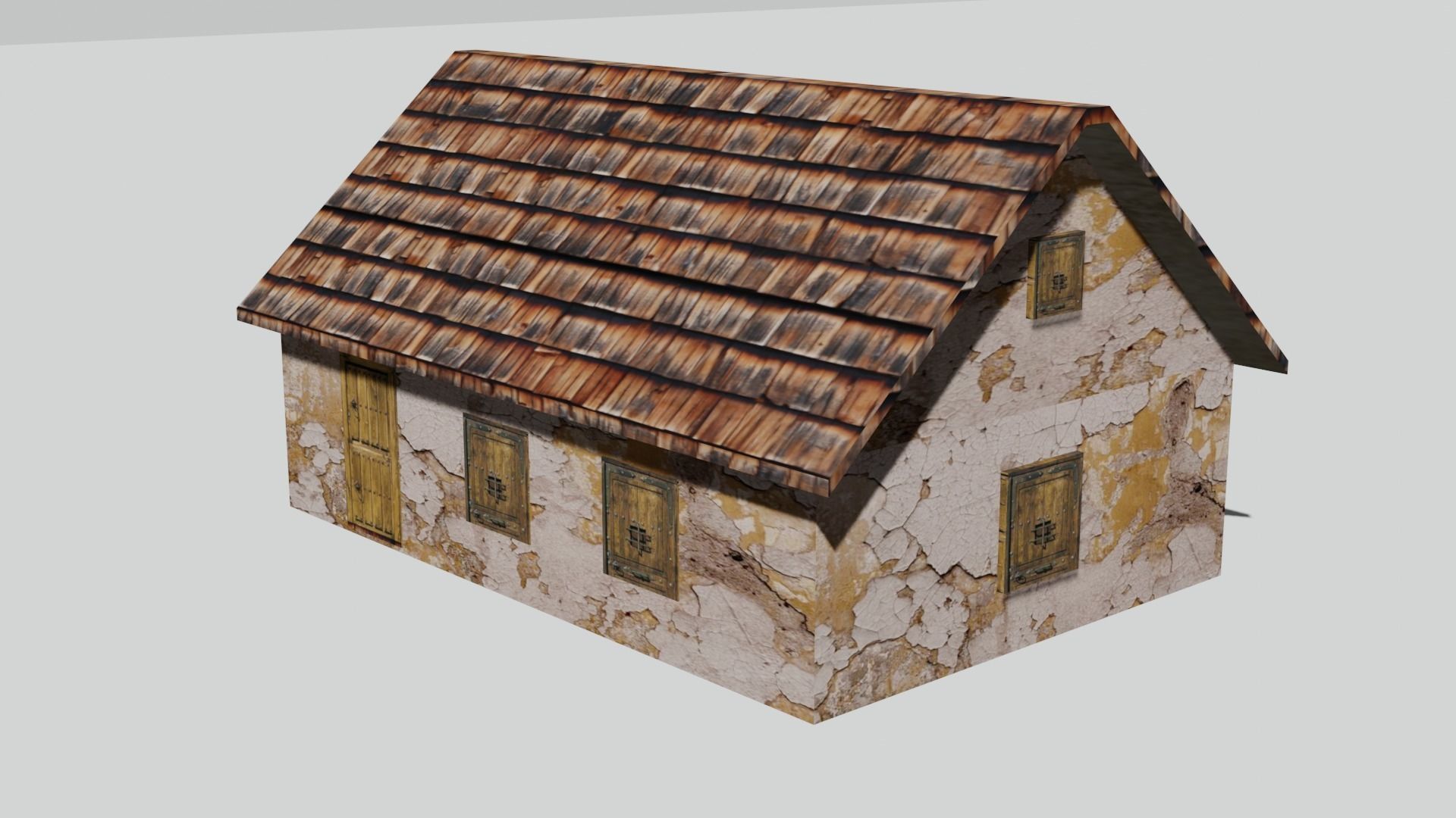 Old House Pack Exterior Low-poly 3D model_18