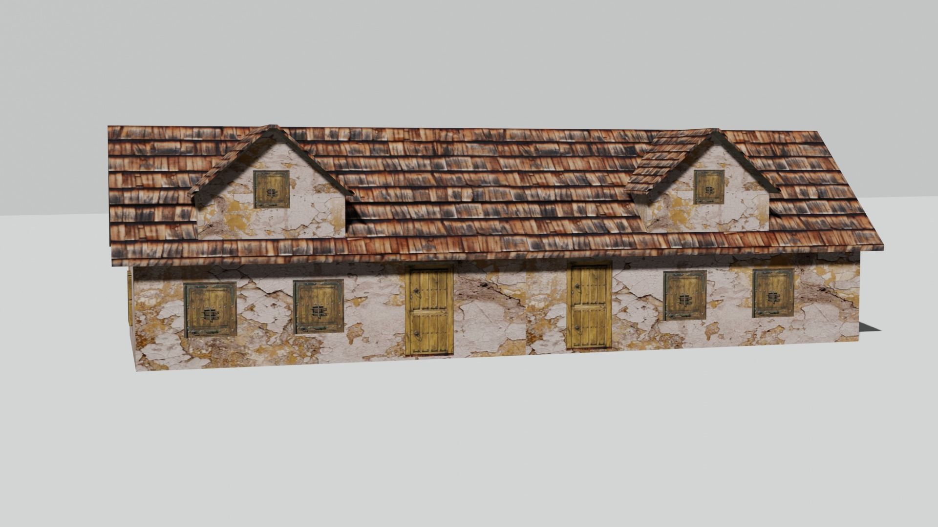 Old House Pack Exterior Low-poly 3D model_12