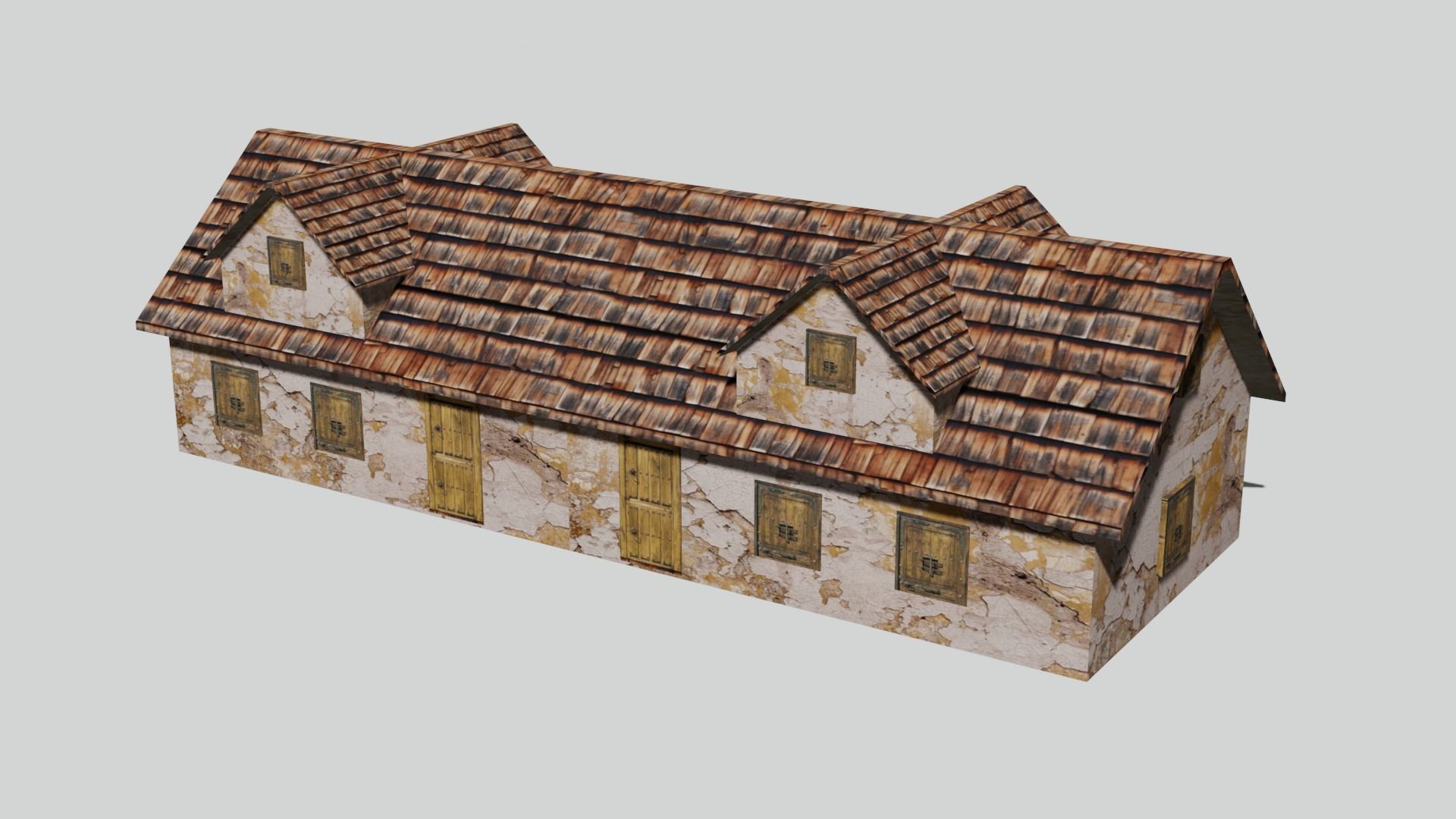 Old House Pack Exterior Low-poly 3D model_8