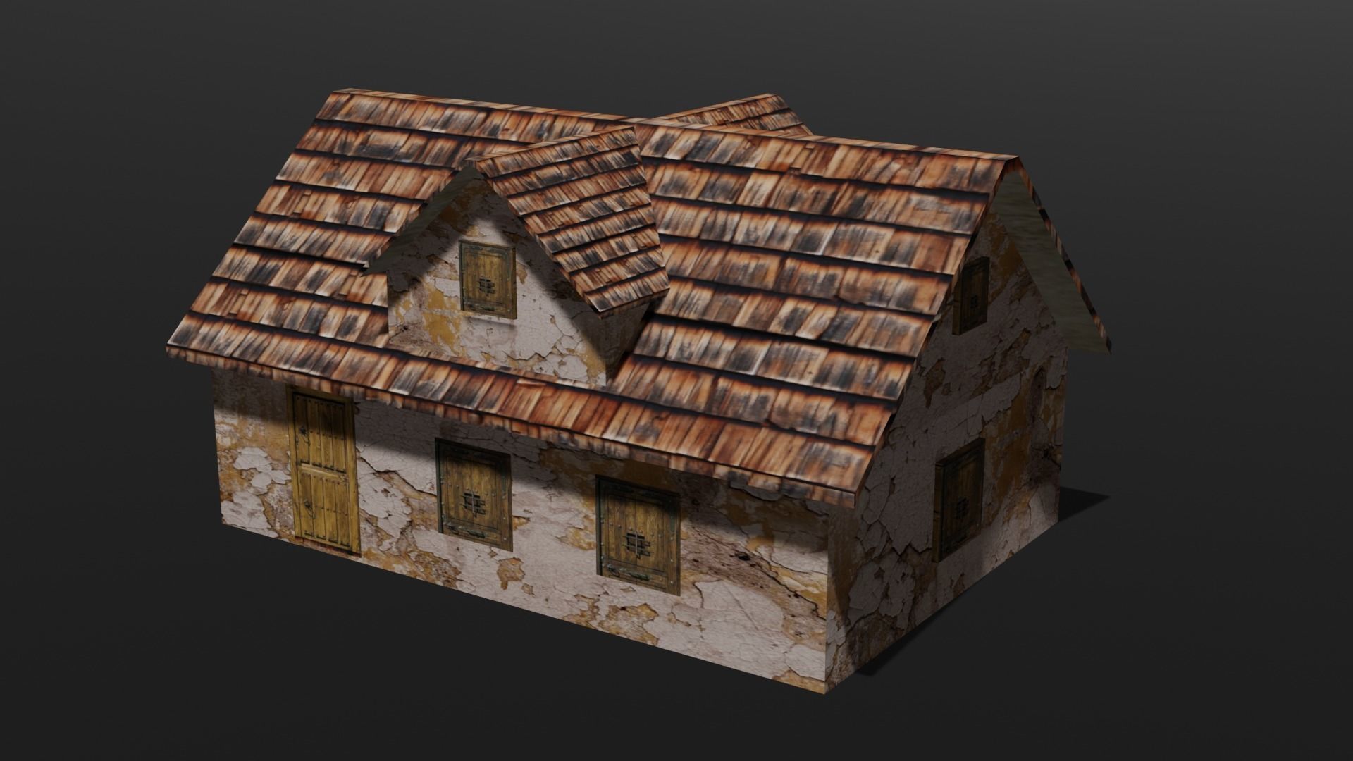 Old House Pack Exterior Low-poly 3D model_17