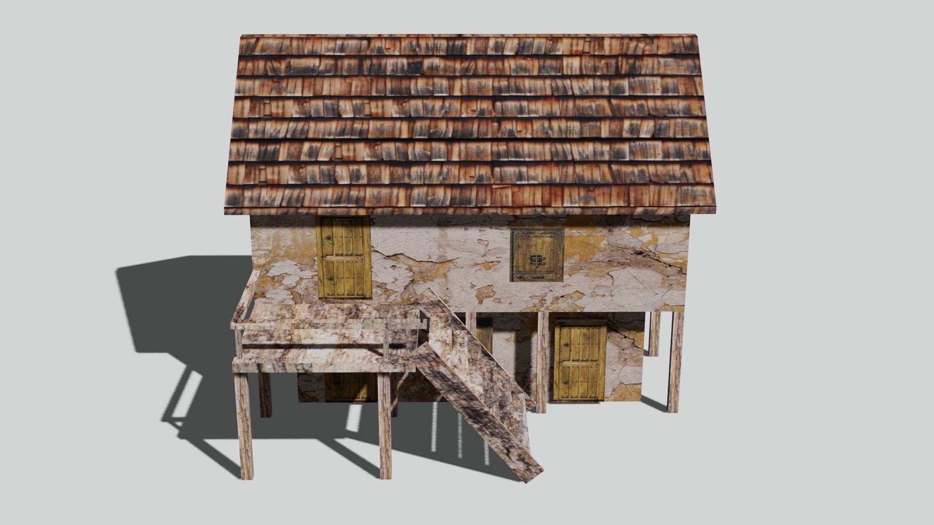 Old House Pack Exterior Low-poly 3D model_16