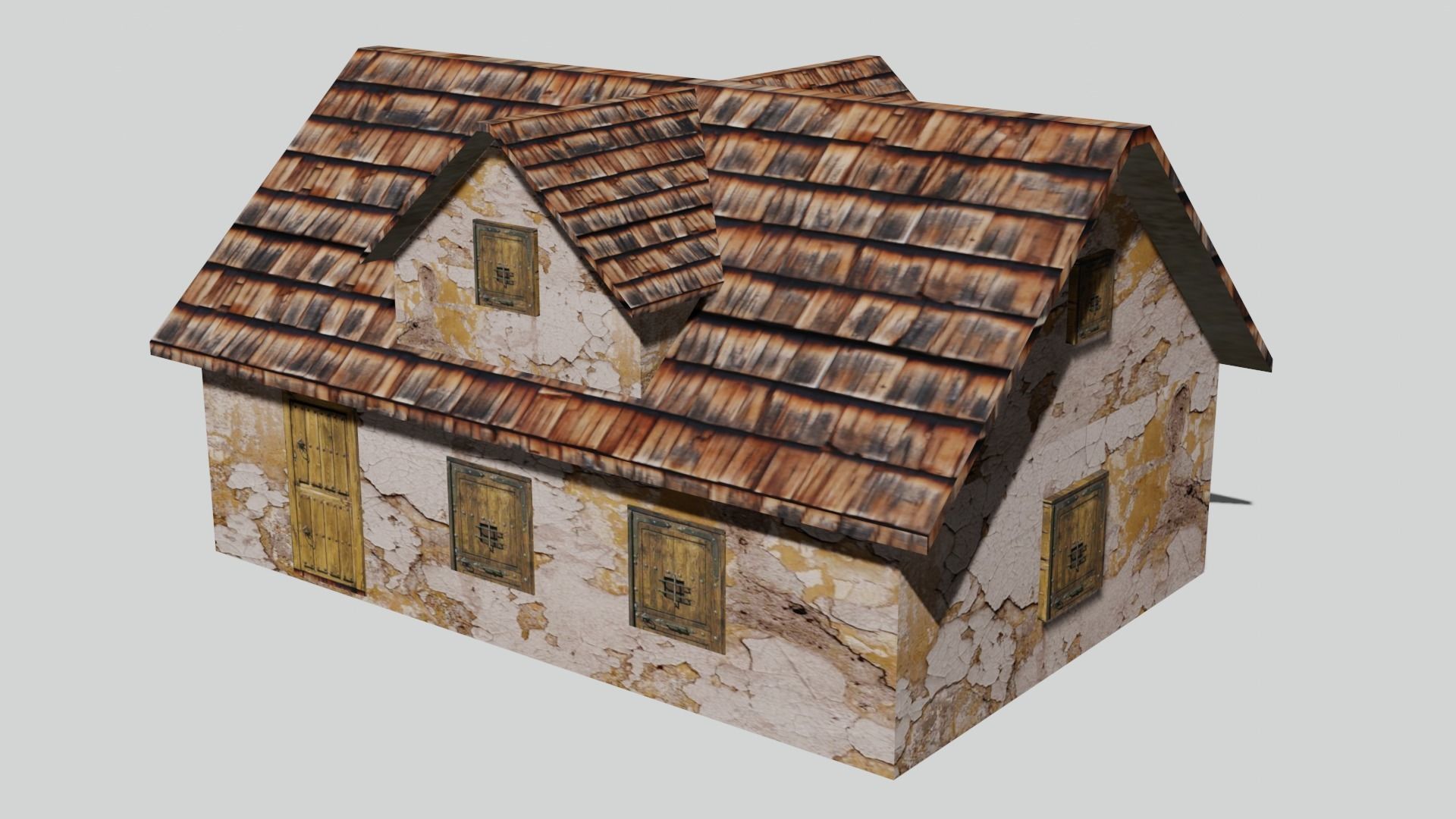 Old House Pack Exterior Low-poly 3D model_11