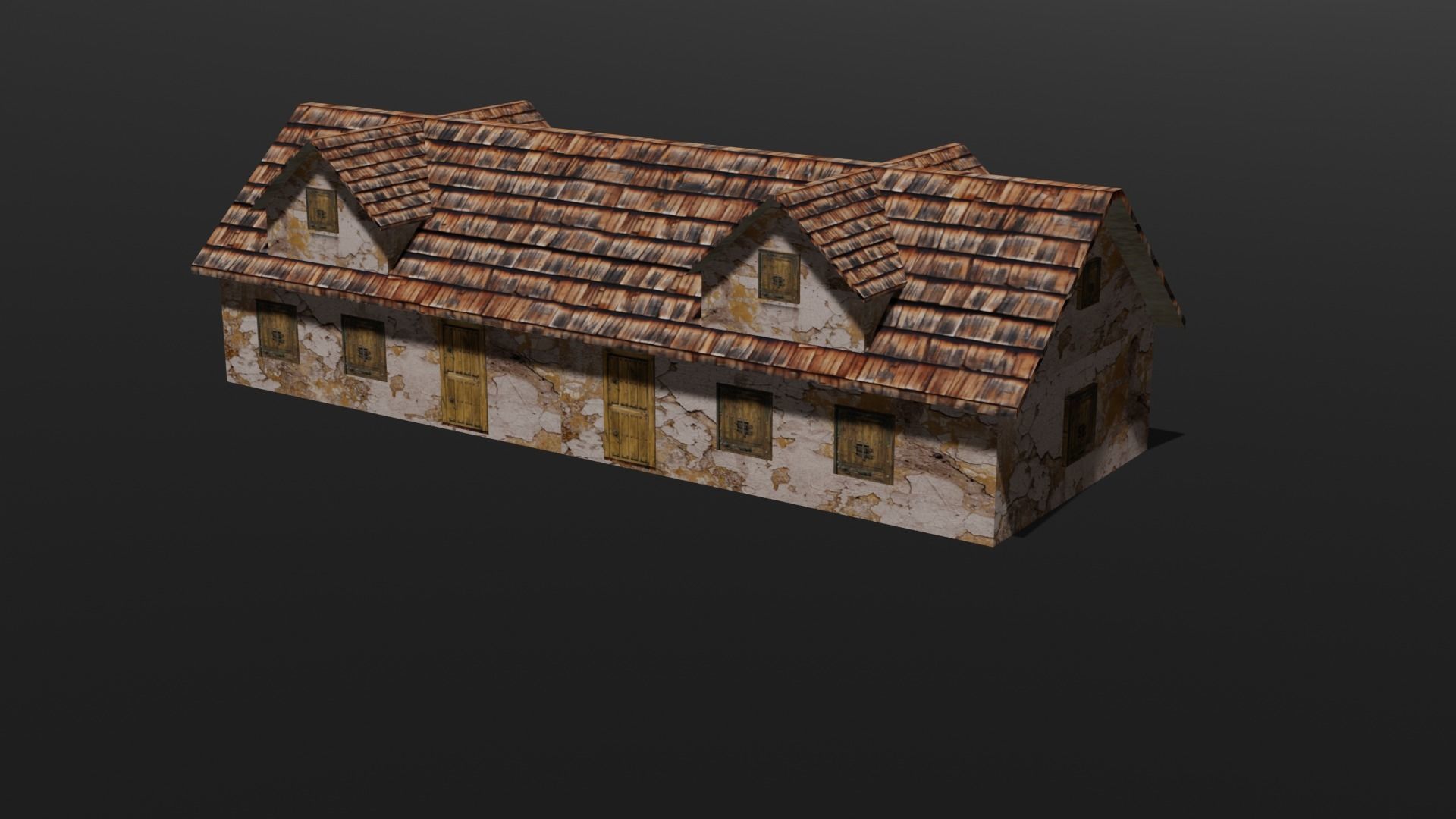 Old House Pack Exterior Low-poly 3D model_13