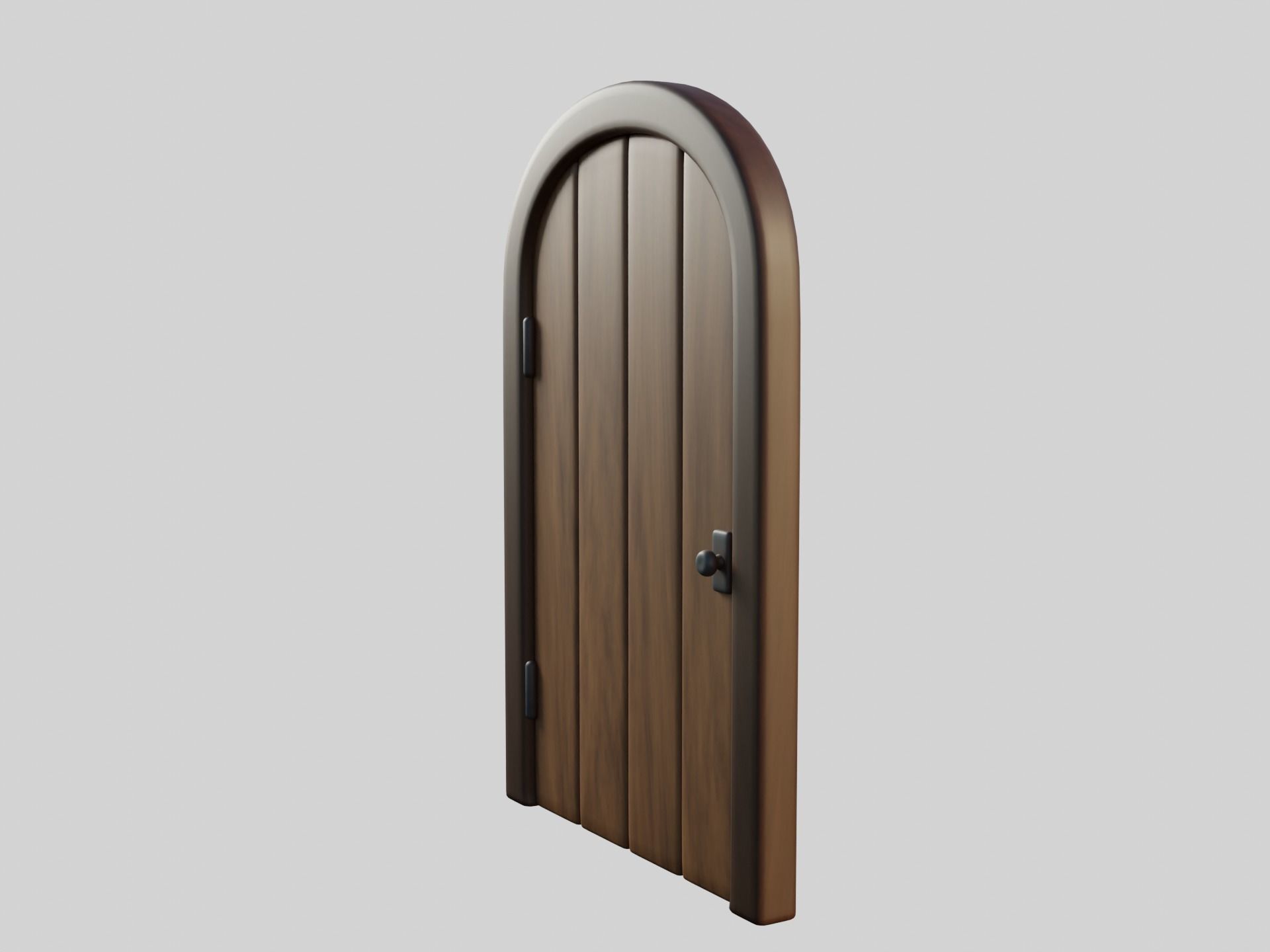 Cartoon Door 17a 3D model_3