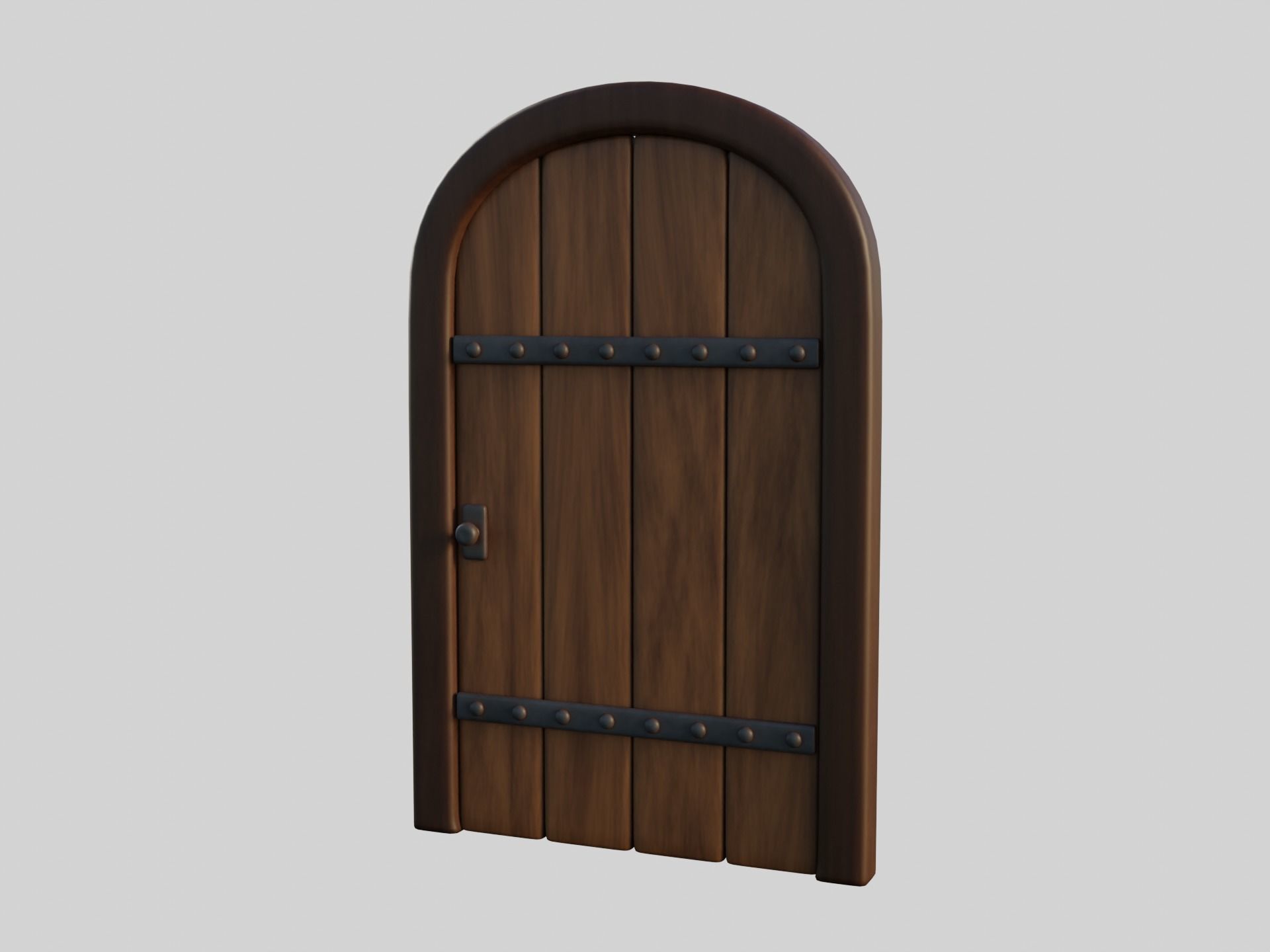 Cartoon Door 17a 3D model_9