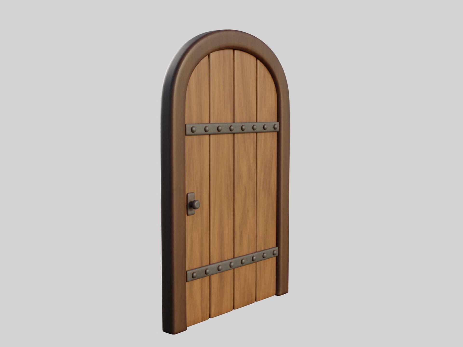 Cartoon Door 17a 3D model_1