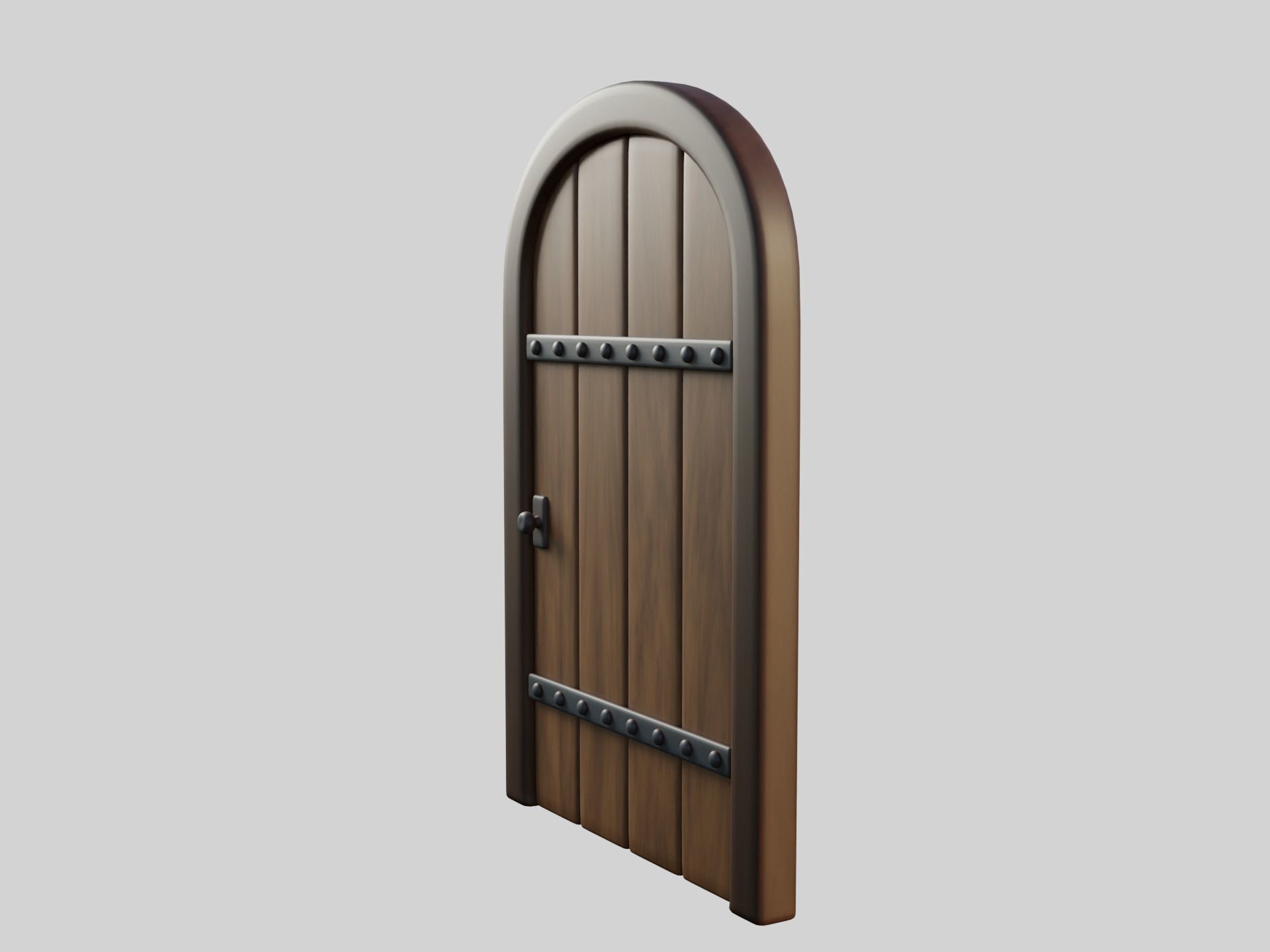 Cartoon Door 17a 3D model_8