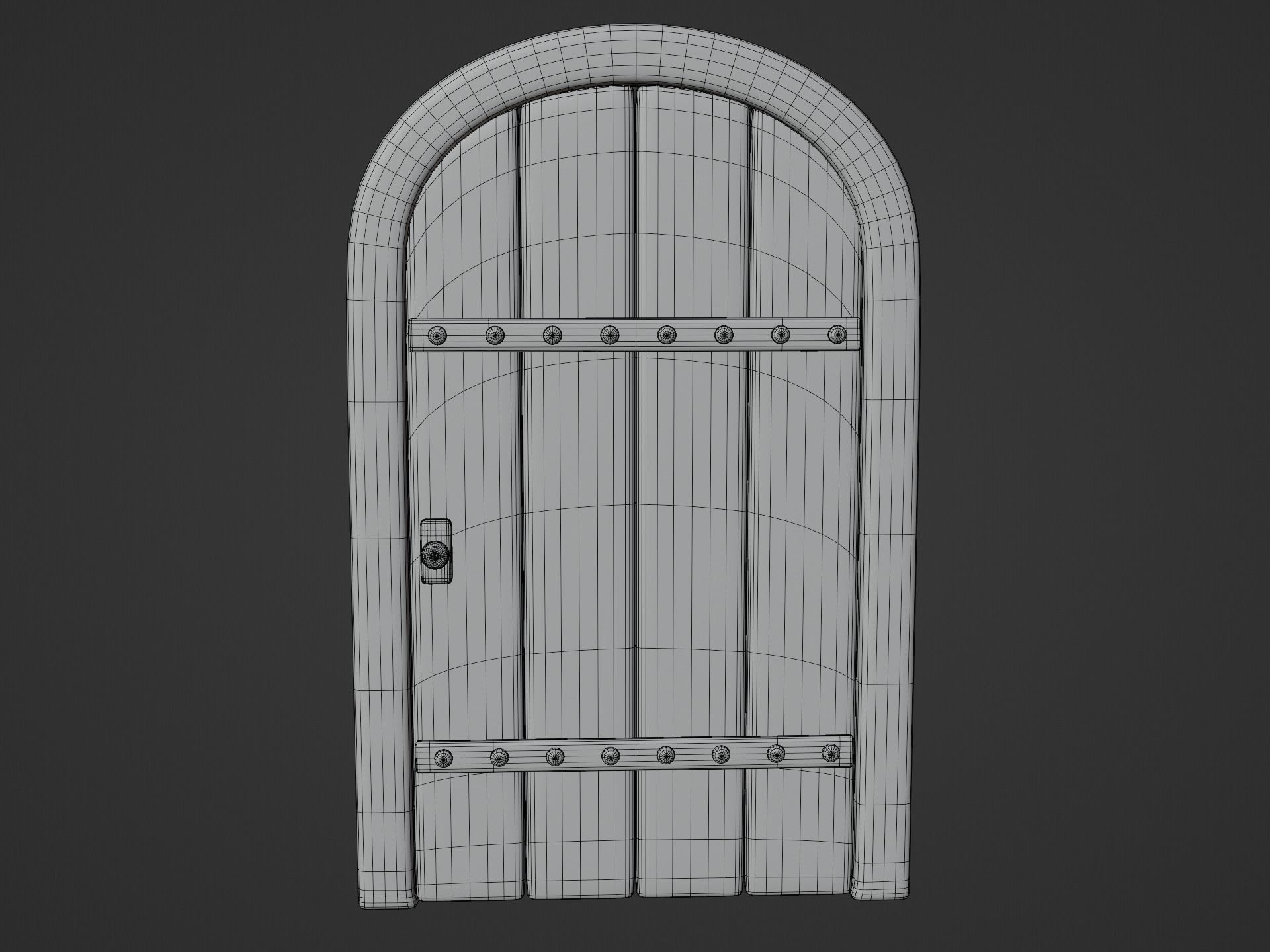 Cartoon Door 17a 3D model_11