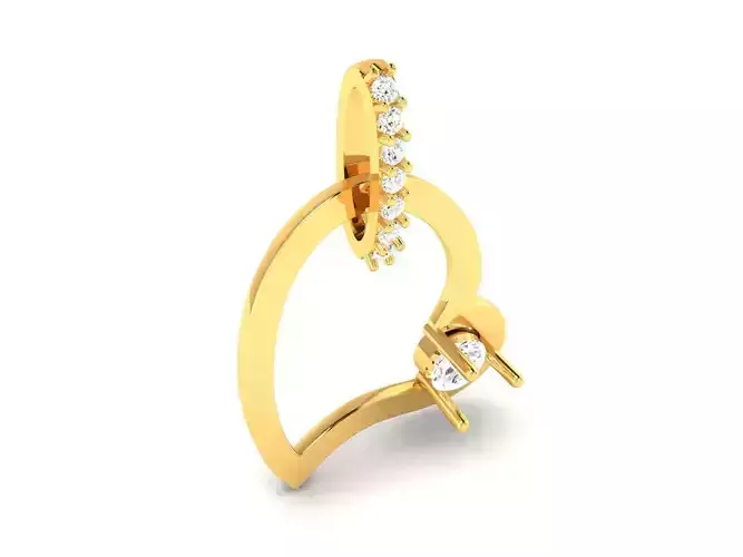 Women Pendant 3DM STL OBJ FBX Render Details