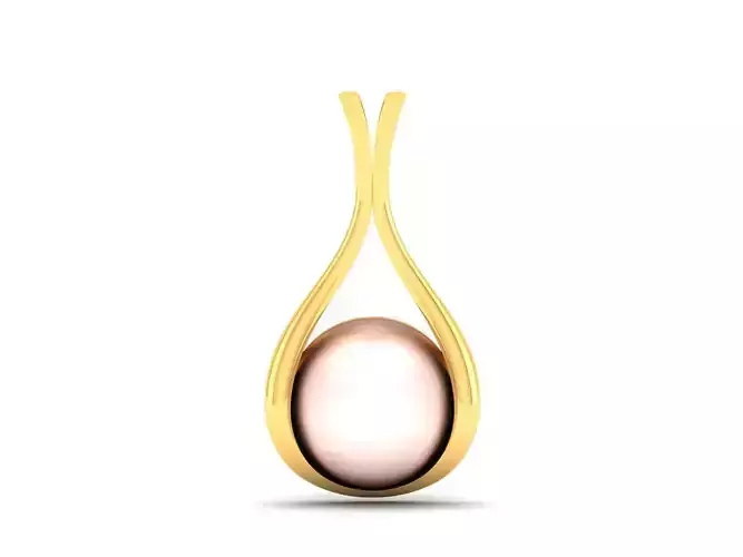 Women Opal Stone Pendant 3DM STL OBJ FBX Render Details