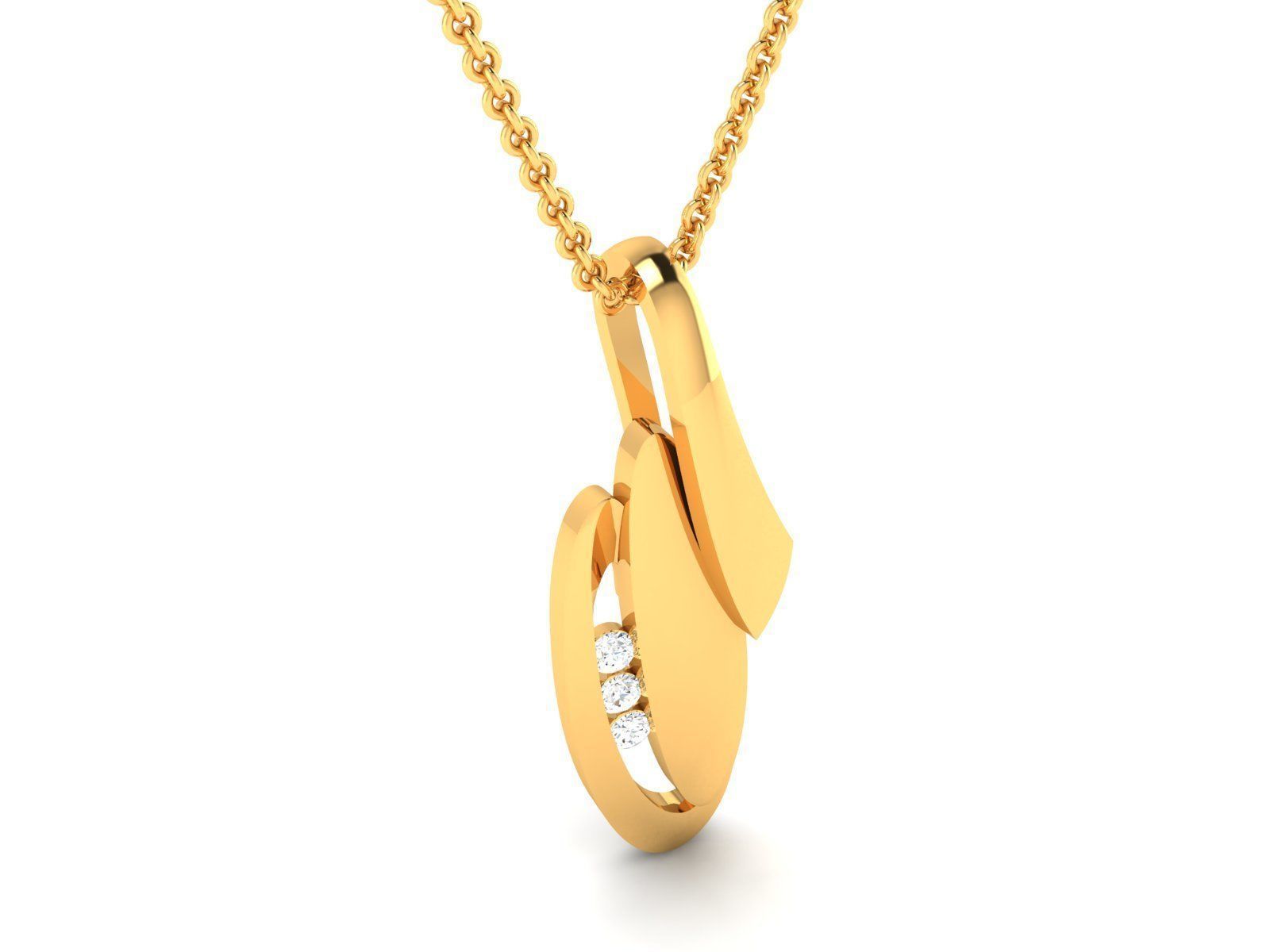 Women Pendant 3DM STL OBJ FBX Render Details 3D print model_4