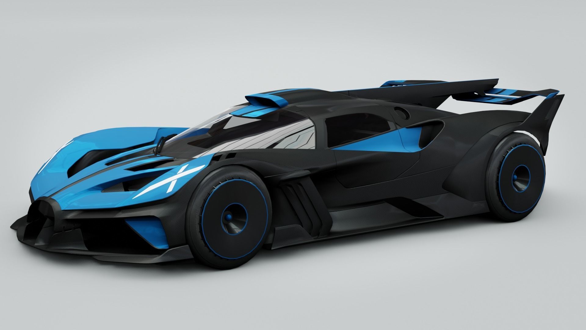 Bugatti Bolide  3D model_4