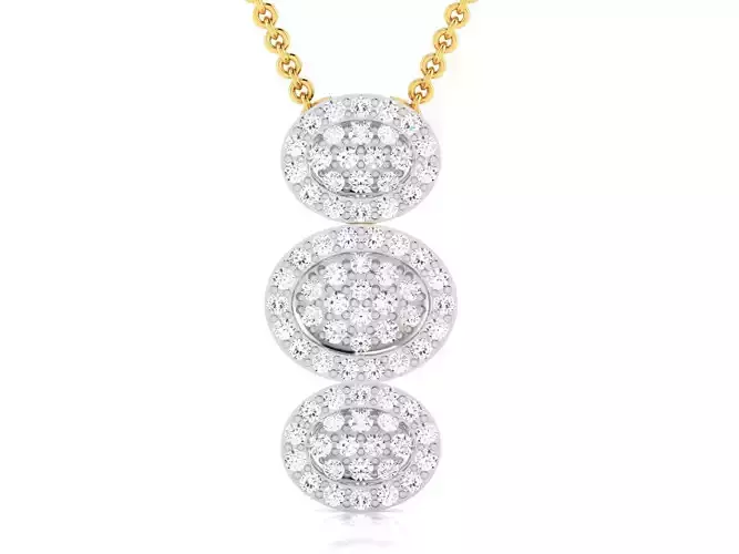 Women Pendant 3DM STL OBJ FBX Render Details