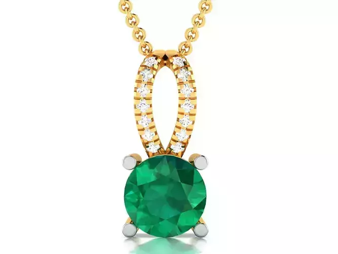 Women Pendant 3DM STL OBJ FBX Render Details