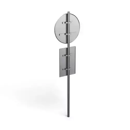 Double Sign Post 3D model