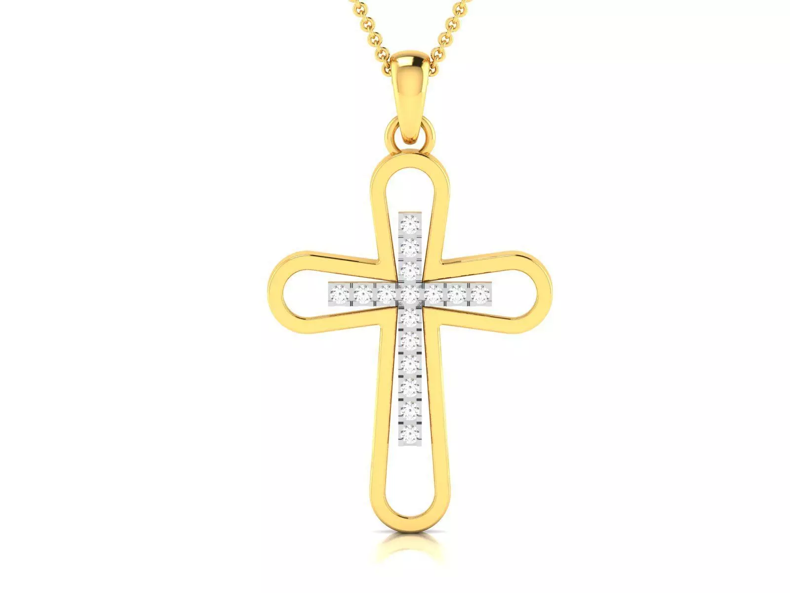 Cross Pendant 3DM STL OBJ FBX Render Details 3D print model_0