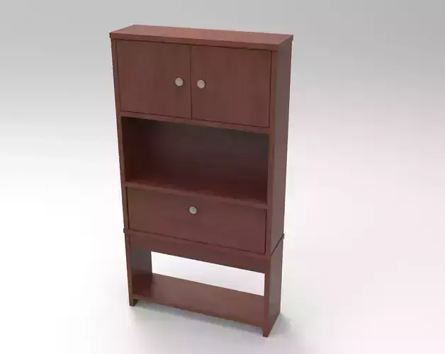 Wood Cabinet 3d Model AR VR