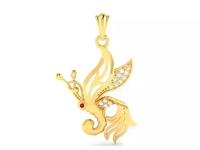 Women Pendant 3DM STL OBJ FBX Render Details