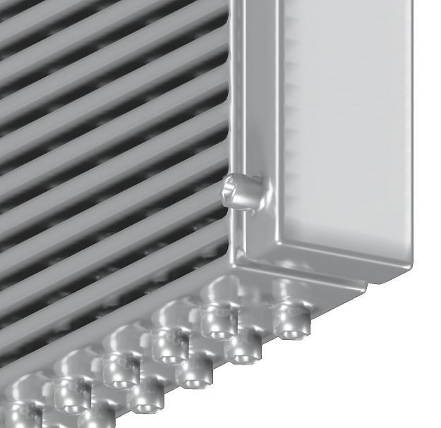 Stainless Steel Car Radiator 3D model_3