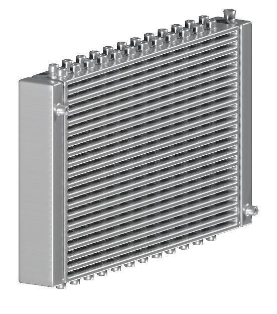 Stainless Steel Car Radiator 3D model_1