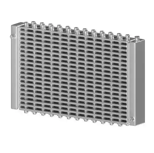 Stainless Steel Car Radiator 3D model