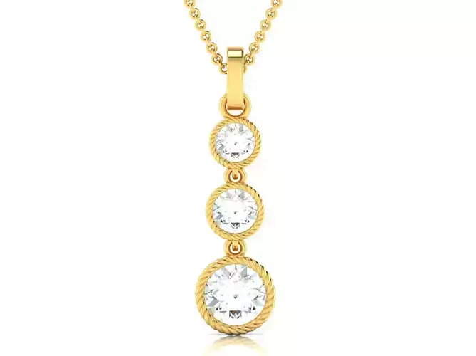 Women Pendant 3DM STL OBJ FBX Render Details