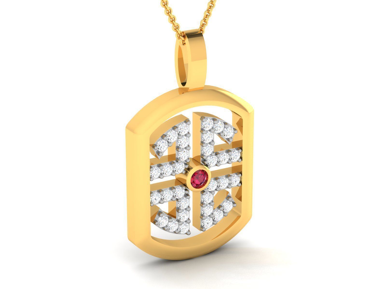 Women Pendant 3DM STL OBJ FBX Render Details 3D print model_1