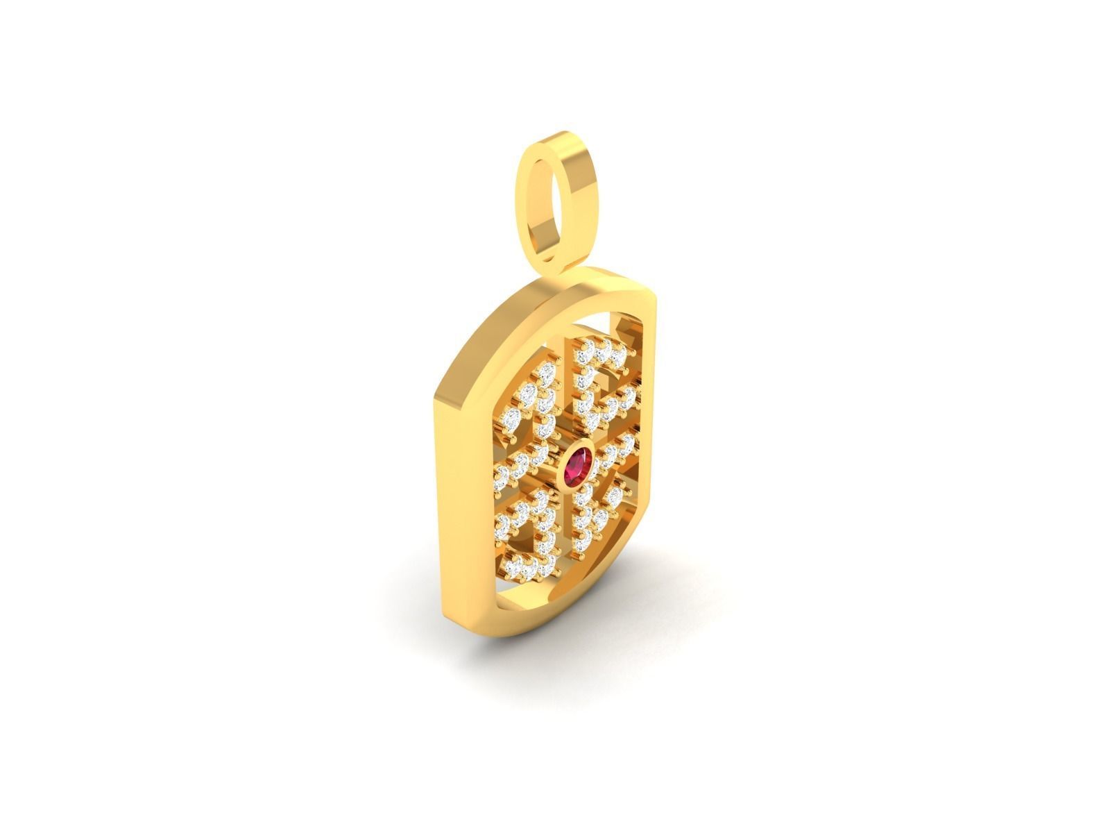 Women Pendant 3DM STL OBJ FBX Render Details 3D print model_7