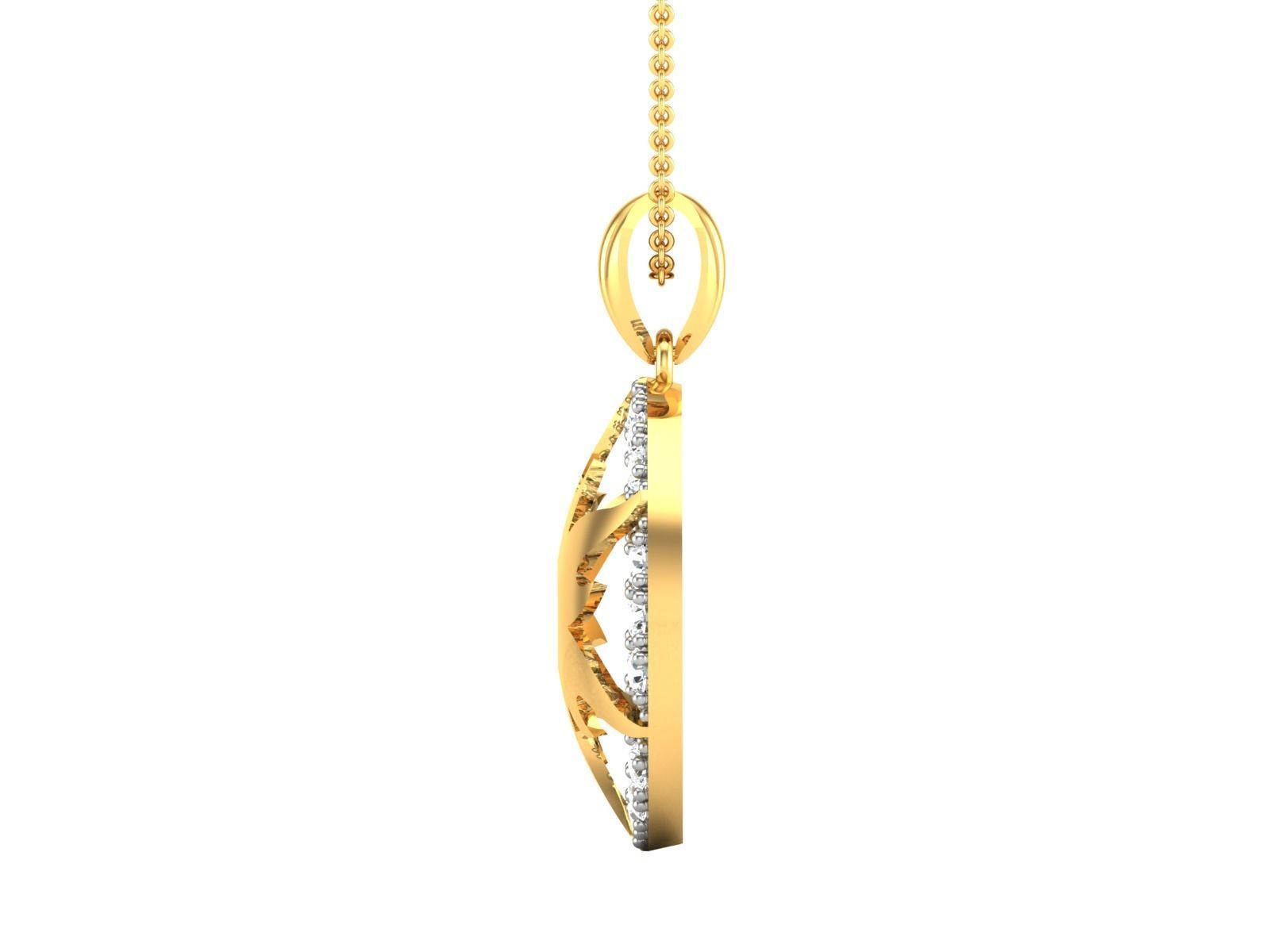 Women Pendant 3DM STL OBJ FBX Render Details 3D print model_5