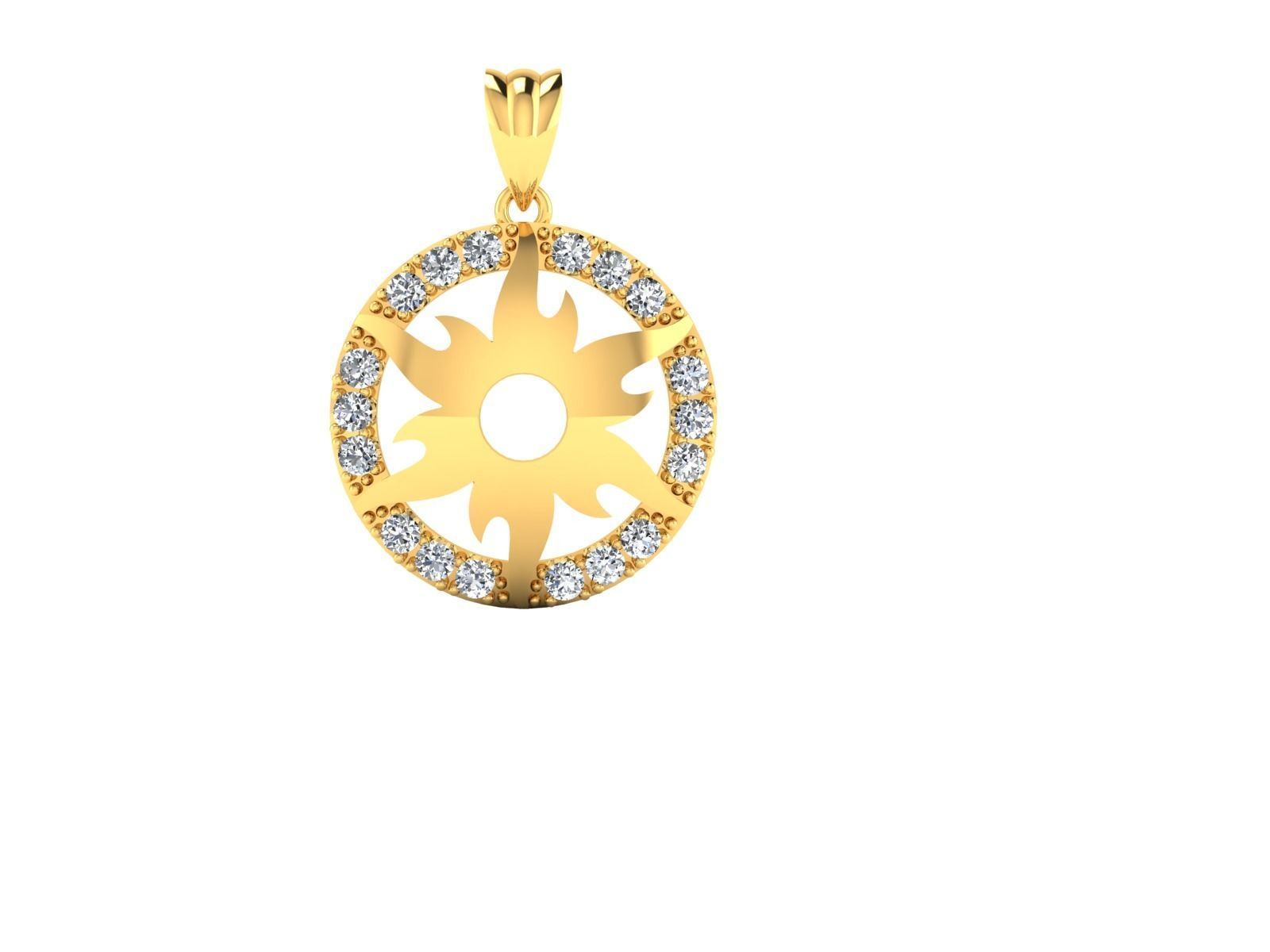 Women Pendant 3DM STL OBJ FBX Render Details 3D print model_7