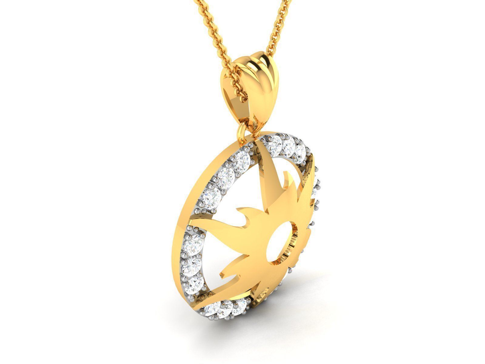 Women Pendant 3DM STL OBJ FBX Render Details 3D print model_1