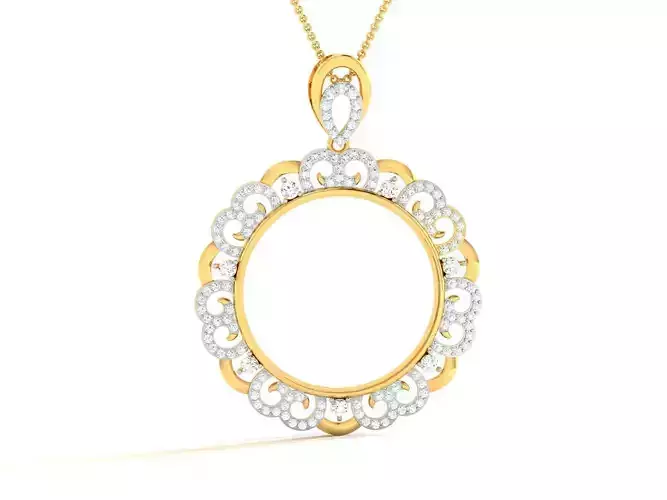 Women Pendant 3DM STL OBJ FBX Render Details