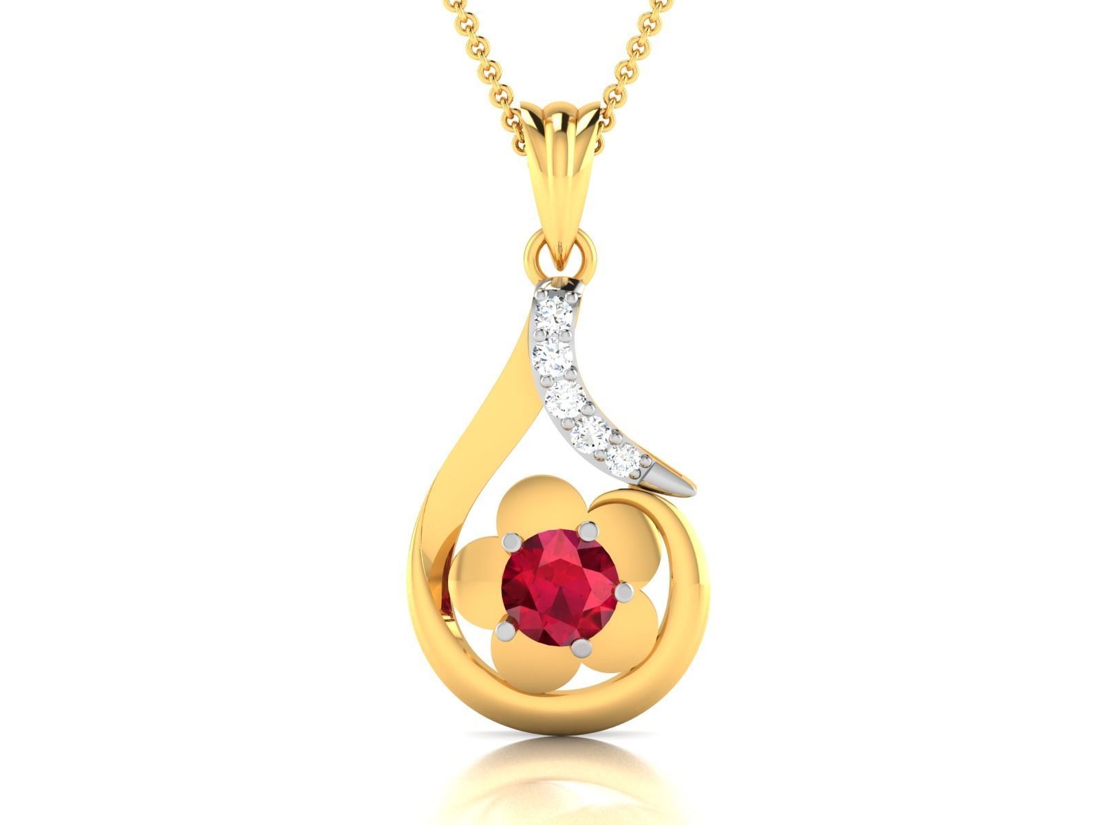 Women Pendant 3DM STL OBJ FBX Render Details 3D print model_3