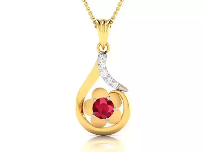 Women Pendant 3DM STL OBJ FBX Render Details