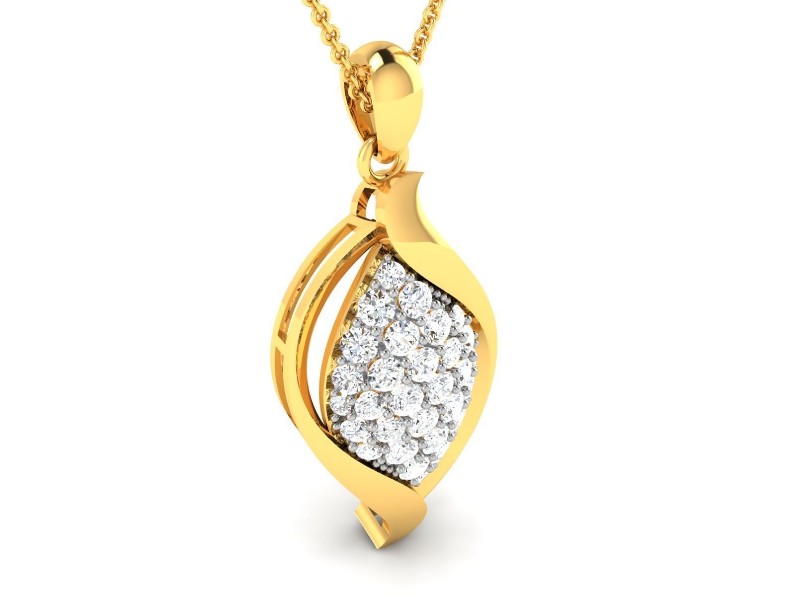 Women Pendant 3DM STL OBJ FBX Render Details 3D print model_1