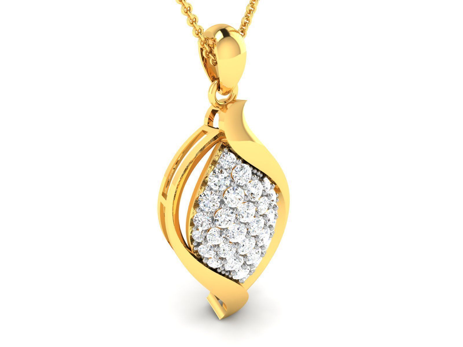 Women Pendant 3DM STL OBJ FBX Render Details 3D print model_2