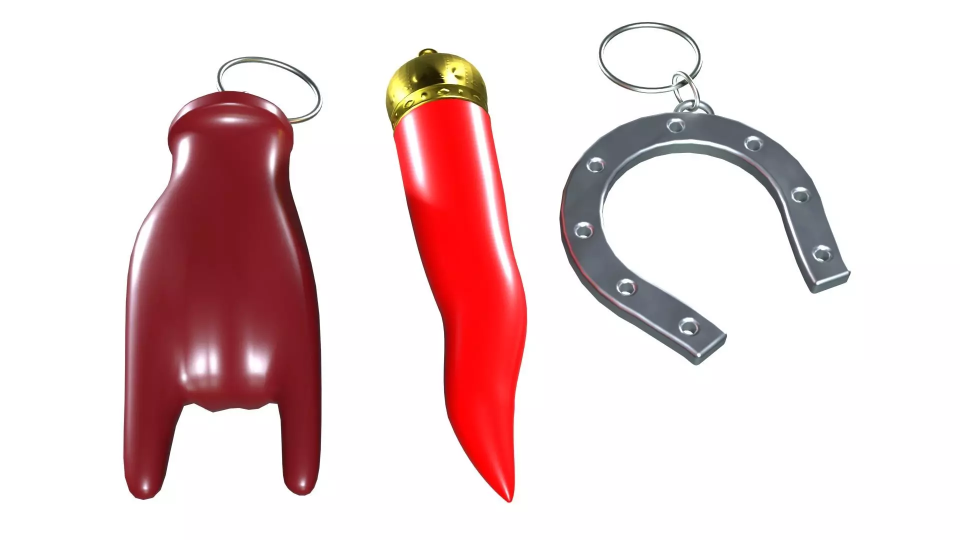 Lucky charms amulets 3D model_0