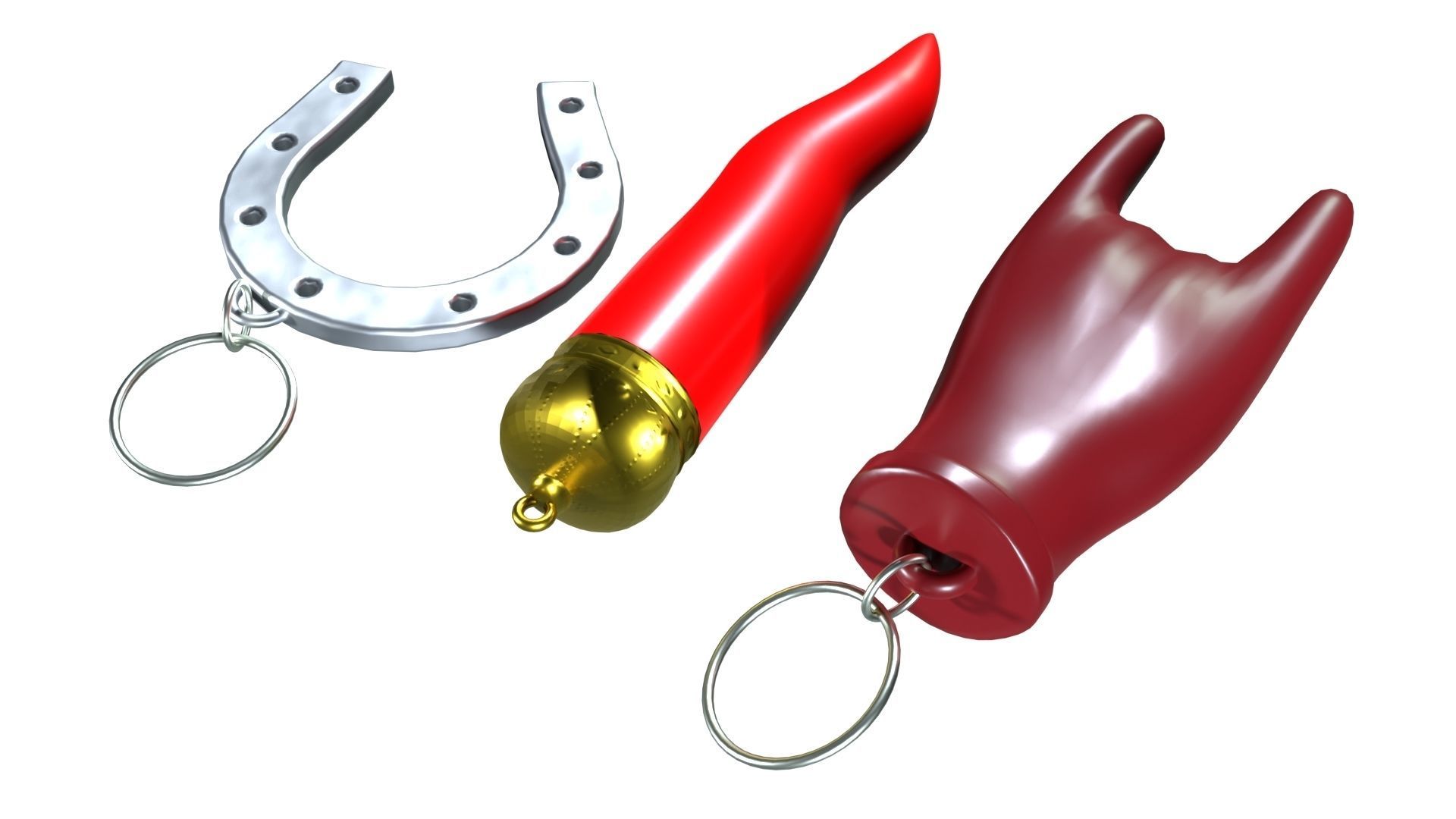 Lucky charms amulets 3D model_7