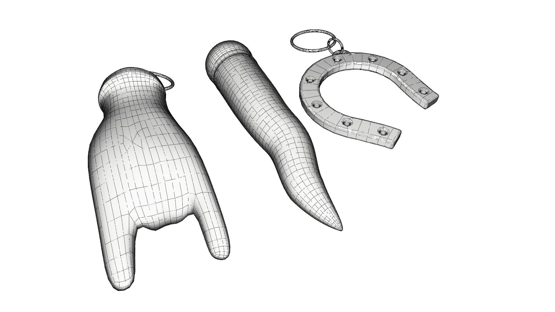 Lucky charms amulets 3D model_15