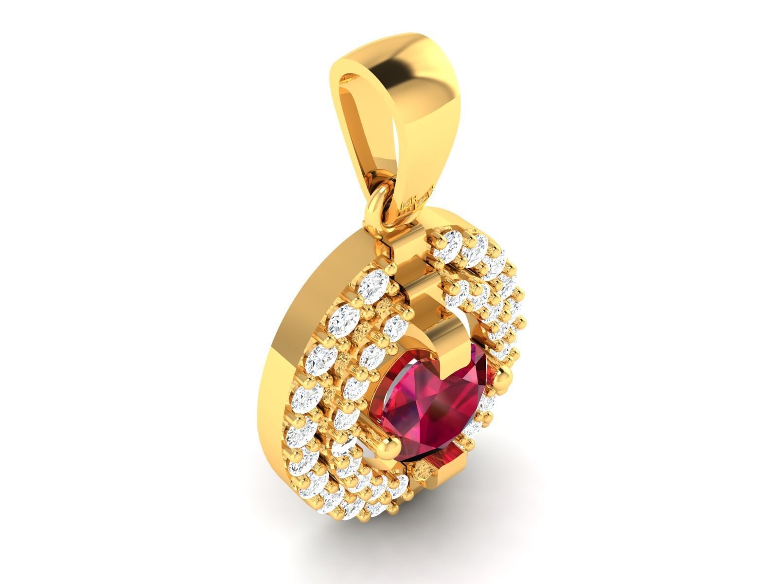 Women Pendant 3DM STL OBJ FBX Render Details 3D print model_2