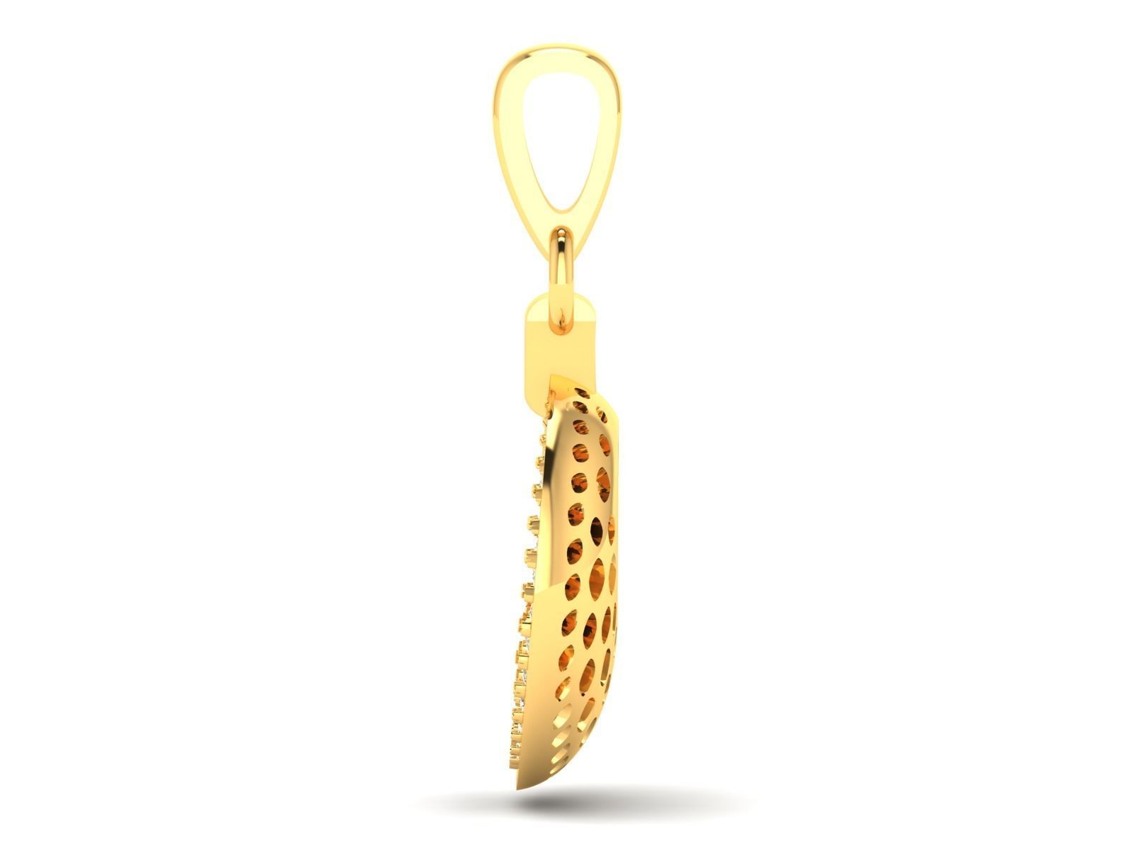 Women Pendant 3DM STL OBJ FBX Render Details 3D print model_9