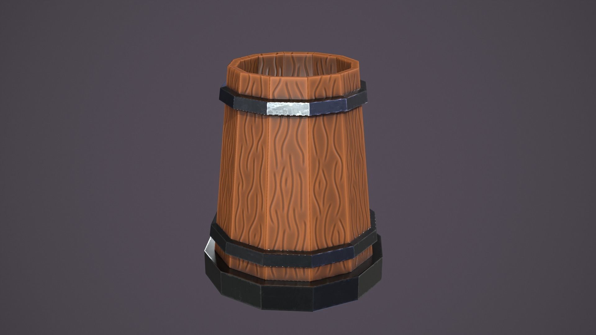 Medieval mug Low-poly 3D model_2