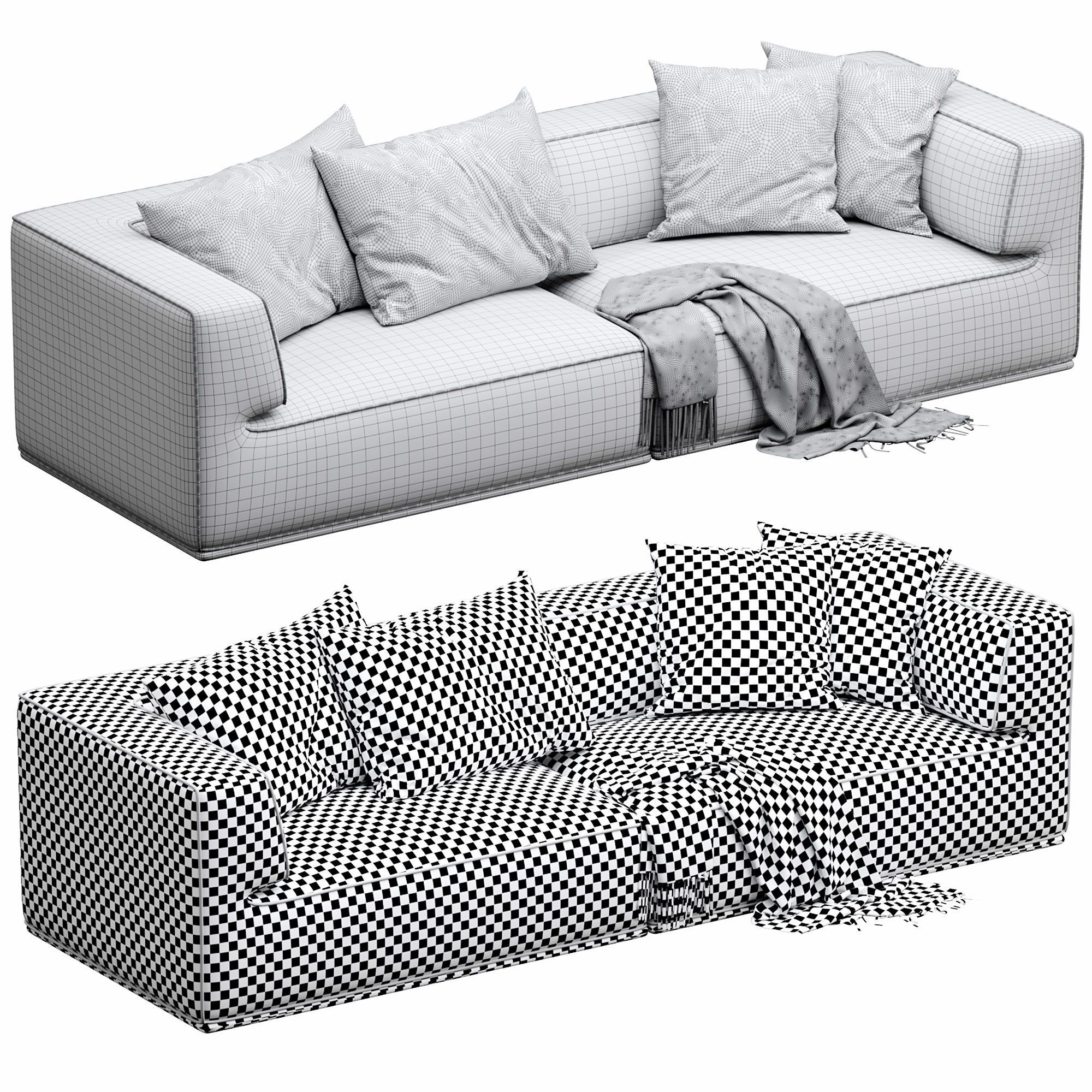Flexform Perry 3D model_10