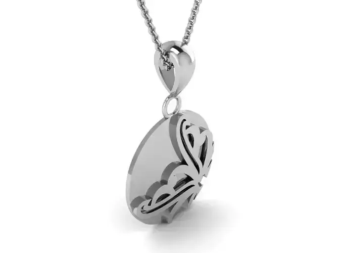 Women Pendant 3DM STL OBJ FBX Render Details