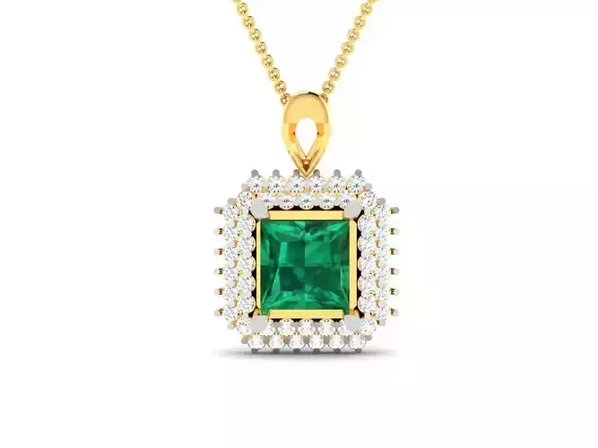 Women Princess Stone Pendant 3DM STL OBJ FBX Render Details 3D print model Women Princess Stone Pendant 3DM STL OBJ FBX Render Details 3D print model