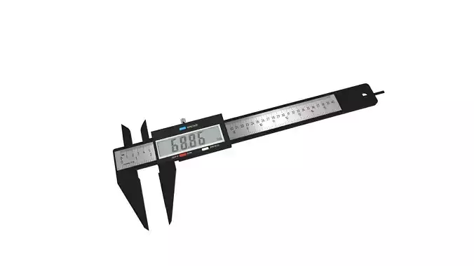 Vernier Caliper Low-poly 3D model
