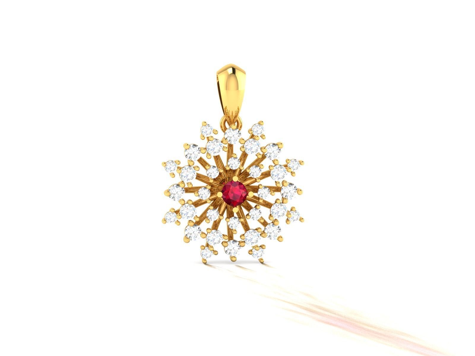 Women Pendant 3DM STL OBJ FBX Render Details 3D print model_3