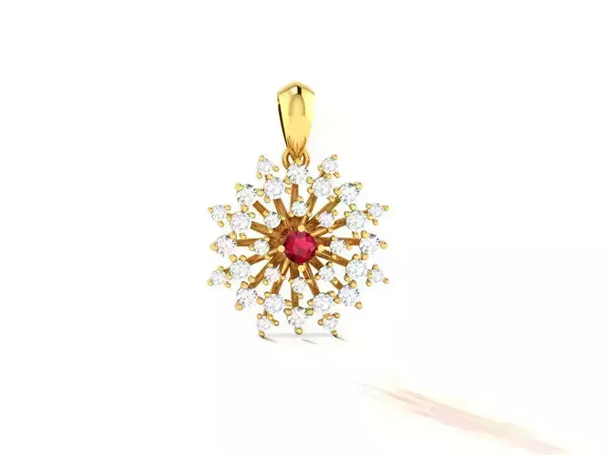 Women Pendant 3DM STL OBJ FBX Render Details