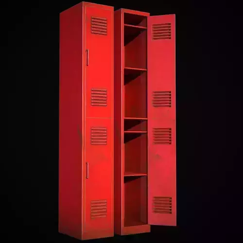 Old School Lockers  Red