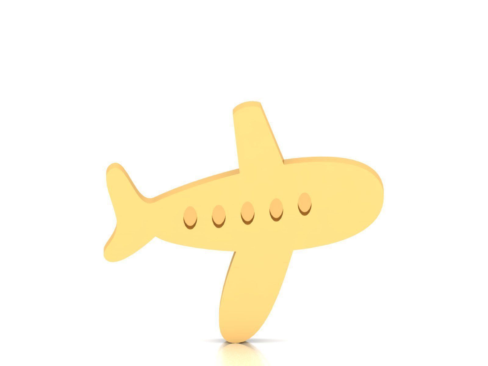 Aeroplan Pendant 3DM STL OBJ FBX Render Details 3D print model_2